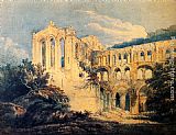 Rievaulx Abbey, Yorkshire (detail) by Thomas Girtin